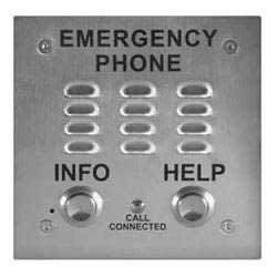 Viking E-1600-20A Handsfree Emergency Phone with "Info" and "HELP" buttons, Dialer, and Announcer