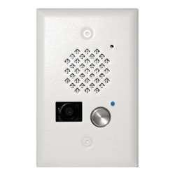 Viking E50WH Satin White Entry Phone with Color Video Camera