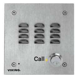 Viking W3000EWP Vandal Resistant, Handsfree, Stainless Steel, Doorbox with Call Light with Enhanced Weather Protection