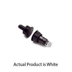 GRI 8585-T-W 3/4" Steel Door Recessed Switch Set, White, Standard Gap Up to 1/2", Open Loop, Screw Terminals