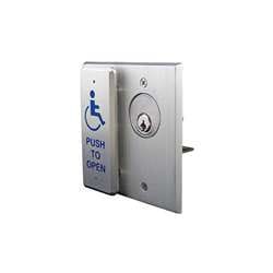 BEA 10COMBOPLATE Maintained Contact Keyswitch & Push Plate Switch Combination.