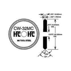 HPC CW-32MC 90-Angle Tool Steel Cutter