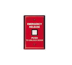 SDC CB402-B Communicating Bathroom Push Switch, Interior, Momentary, SPDT, Single Gang, Red