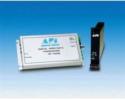 American Fibertek MR-1400E One Way Video Module Receiver, Two-Way RS422 Data, Multimode, 10km Extended Length