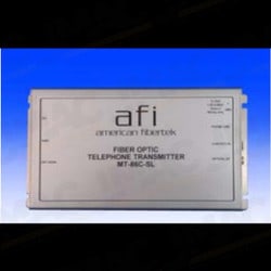 American Fibertek MR-86C-SL Single Fiber Bi-Directional Telephone Line Extender System, Module Phone Line Interface, Single Mode