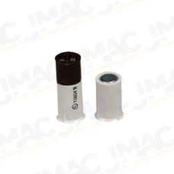 Bosch ISN-CSTB-TCW White Recessed Terminal Connection Contact, 9.5mm Diameter, 16mm Gap Width, Pack of 10 Contacts & Magnets