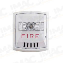 Bosch W-HSW Wall Mount Multi-Candela Horn Strobe, White