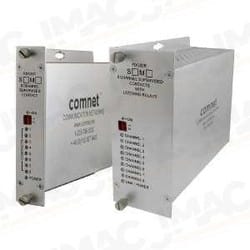 ComNet FDC80NLRM1 8-Channel Supervised Contact Closure Receiver, Non-Latching, Multimode, 1 Fiber, 2 Rack Slots