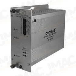 ComNet FVT1014S1 Video Transmitter/Data Transreceiver, Single Mode, 1310/1550nm, 1-Channel Digital Video, 4 Bi-Directional Data Channels, 10-Bit Digital Short-Haul Video