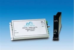 American Fibertek MTM-3400C Single Mode Fiber, One Way Video, Two Way RS422 Data, Module Transmitter