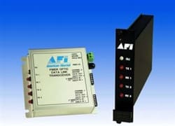 American Fibertek MTX480 Multi-Protocol RS485/RS422/RS232/MANCHESTER Data System, Single Channel, Multimode, One Fiber Module, SC Connectors, 1310 nm, Tx