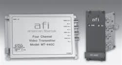 American Fibertek RR404C Single Fiber, Four Channel FM Video Rack Card Receiver, 2.5km