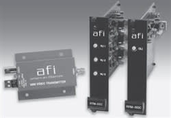 American Fibertek RRM-33C Single Channel FM Video 3-up Rack Card Receiver, Multimode