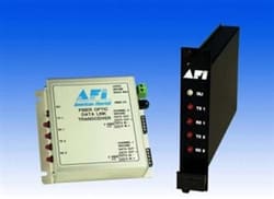 American Fibertek RRX480 Multi-Protocol RS485/RS422/RS232/MANCHESTER Data System, Single Channel, Multimode, One Fiber Rack Card, SC Connectors, 1550 nm, Rx