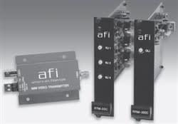 American Fibertek RTM-30C Single Channel FM Video 3-up Rack Card Transmitter, Multimode