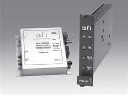 American Fibertek RTM-61 Single Fiber Bi-Directional Rack Card Transmitter, Multimode