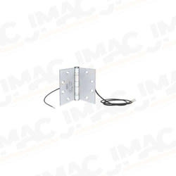 SDC PTH-2+4Q5X4.5 16A Inrush, 6 Conductor Power Transfer Hinge, Dull Chrome, 5" x 4.5"