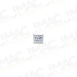 SDC 484O2U Single Gang Push Plate Switch, PUSH TO OPEN, Black Infill, DPDT, 2-3/4" x 4-1/2"