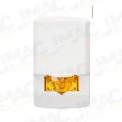 Cooper Wheelock Industry's First LSTW-NA Notification Appliance, Amber Lens, White, Wall Mount