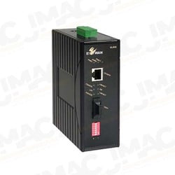 EtherWAN EL900-A-C-1-B Hardened 10/100BASE-TX to 100BASE-FX Media Converter, Multimode, ST Connector, 2km, 1310nm, DC Jack