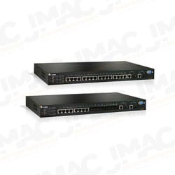 EtherWAN EX76401-01T 16-Port 10/100BASE-TX PoE + 1-Port 10/100/1000BASE-TX Combo Hardened Managed Ethernet Switch, 16 Ports of IEEEE802.3at PoE