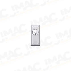 SDC 807ALN Key Switch, Narrow, 1/4" Aluminum Plate, Two Momentary SPDT Switches