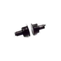 GRI 184-12-BL 1" Steel Door Recessed Switch Set, Black, Standard Gap Up to 1/2", Closed Loop, Standard 12" Leads