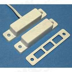 GRI 29PBWG-W Surface Mount Magnetic Reed Switch Set, White, Open Loop, Wide Gap Up to 1-1/2", Jacketed Cable