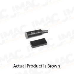 GRI 5088RS-B Recessed Stubby 3/8" Press Fit Switch Set, Brown, Flat Magnet, Standard Gap 1/4"+
