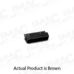 GRI M-7F-B Magnet, 1/4" Square x 1", Brown, Mini Surface Mount, Adhesive Backing, Breakaway Flange