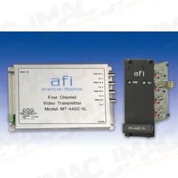 American Fibertek MR-440C-SL-12VDC Single Fiber Four Channel Video Module Receiver, Single Mode, 12VDC