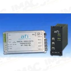 American Fibertek MR-746C-SL Four Channel Digital Video Module Receiver, Multi-Protocol RS485/RS422/RS323/Manchester, Contact Closure, Multimode