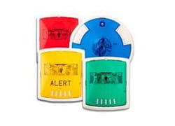 Cooper Wheelock Exceder STR-ALA Amber Colored Lens Strobe, Red, Wall Mount, ALERT lettering