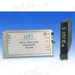 American Fibertek MR-91PE One Way Digital Video Module Receiver, Two 10/100Base-TX Ports Ethernet, Multimode