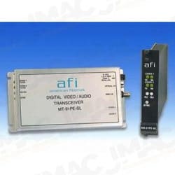 American Fibertek RT-91PE-SL One Way Digital Video Rack Card Transmitter, Two 10/100Base-TX Ports Ethernet, Single Mode