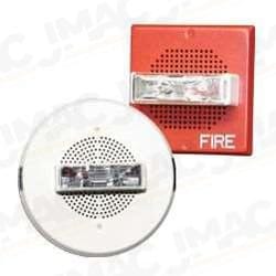 Cooper Wheelock E70H-24MCW-FW High Fidelity Speaker Strobe, White, Wall Mount, FIRE Lettering