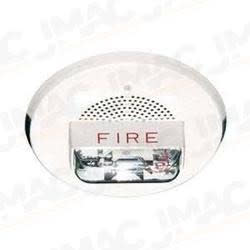 Cooper Wheelock E70H-24MCWH-FW High Fidelity Speaker Strobe, White, Wall Mount, FIRE Lettering, High Intensity Candela