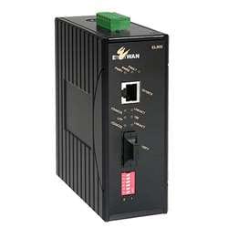 EtherWAN EL900-A-B-1-C Hardened 10/100BASE-TX to 100BASE-FX Media Converter, Multimode, SC Connector, 2km, 1310nm, 24VAC Terminal Block