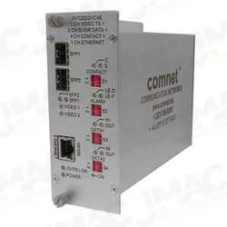 ComNet FVR20D2I1C4E Receiver, 2 Video/Bi-Directional Data/AiPhone Intercom/4 Contact Closure/100Mb Ethernet/SFP