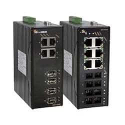EtherWAN EX71620-10B 6-Port 10/100BASE-TX + 2-Port 100BASE-FX Hardened Managed Ethernet Switch, Multimode, SC Connectors, 2Km