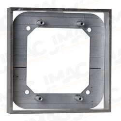 Camden CM-48AL Double Gang Square Mounting Surface Box, Shallow Depth, Anodized Aluminum