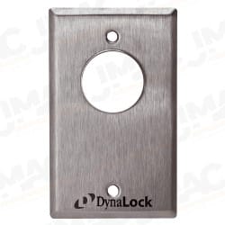 Dynalock 7004-LED Keyswitch, Single Gang, Two SPDT Momentary Switches, Bi-Color LED, Satin Stainless Steel