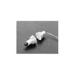 UTC Interlogix (Formerly GE Security/Sentrol) 1078W-G Recessed Steel Door Contact, Wire Leads, 1" Diameter, 1" Wide Gap, Closed Loop, Gray