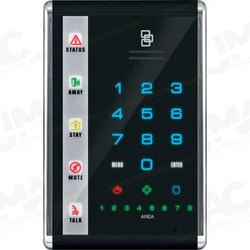 UTC Interlogix (Formerly GE Security/Caddx) NX-1812E NetworX Advanced Touch LED Keypad, Portrait, Black