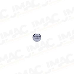 SDC 484O4RU Round Push Plate Switch, PUSH TO OPEN, Black Infill, DPDT, 4-1/2"