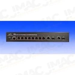 American Fibertek SM10P Layer 2 Managed Switch, Eight 10/100/100 Base-T, Two SFP/RJ-45 Combo Ports
