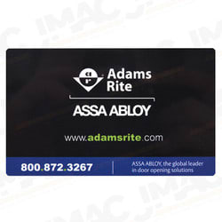 Adams Rite RT-5C-1050 Credential Cards, 5 Pack