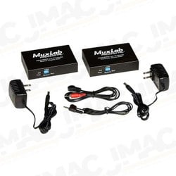 Muxlab 500753 HDMI / RS232 over IP Extender Kit with PoE