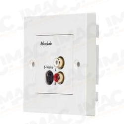 Muxlab 500038-WP-UK S-Video/Hi-Fi Wall Balun, UK
