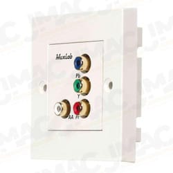 Muxlab 500053-WP-UK Component Video/Analog Audio Wall Balun, UK